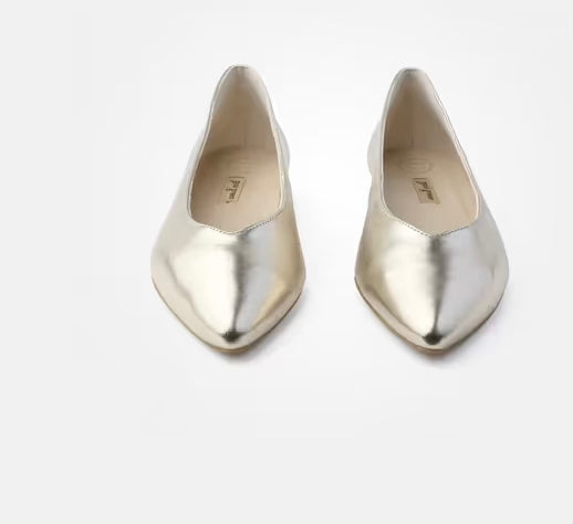 Paul Green H20 Super Soft Gold Ballerinas