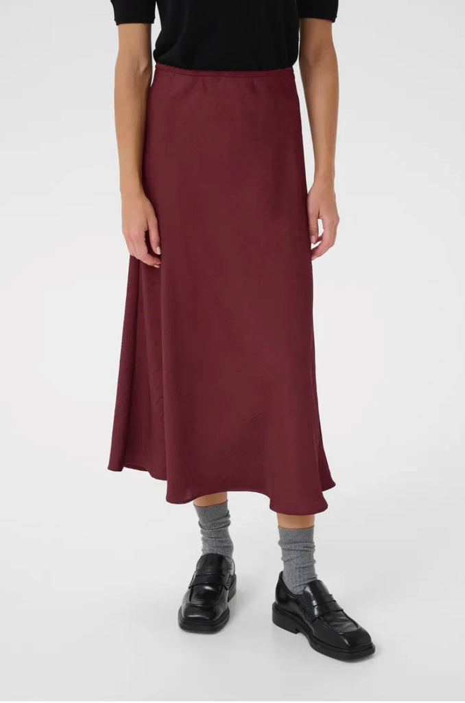 Part Two Laurina Wine Skirt