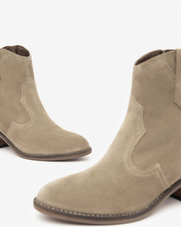 NeroGiardini G4 Beige Suede Ankle Boot