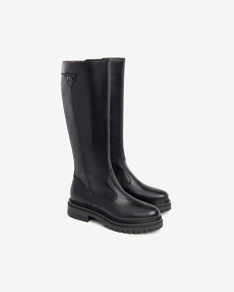 NeroGiardini G9 Black Knee Length Boot