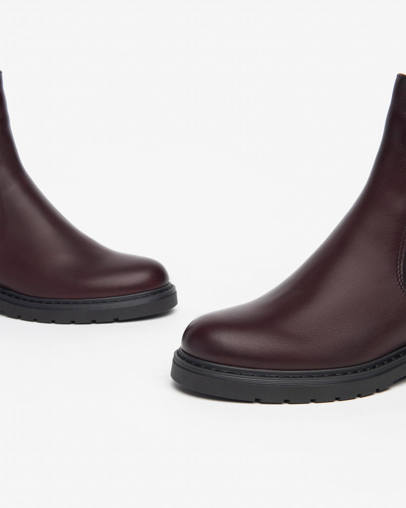 NeroGiardini G12 Bordo Leather Chelsea Boots