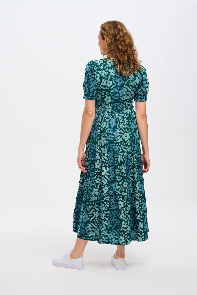 Sugar Hill Portia Batik Tiered Maxi Dress