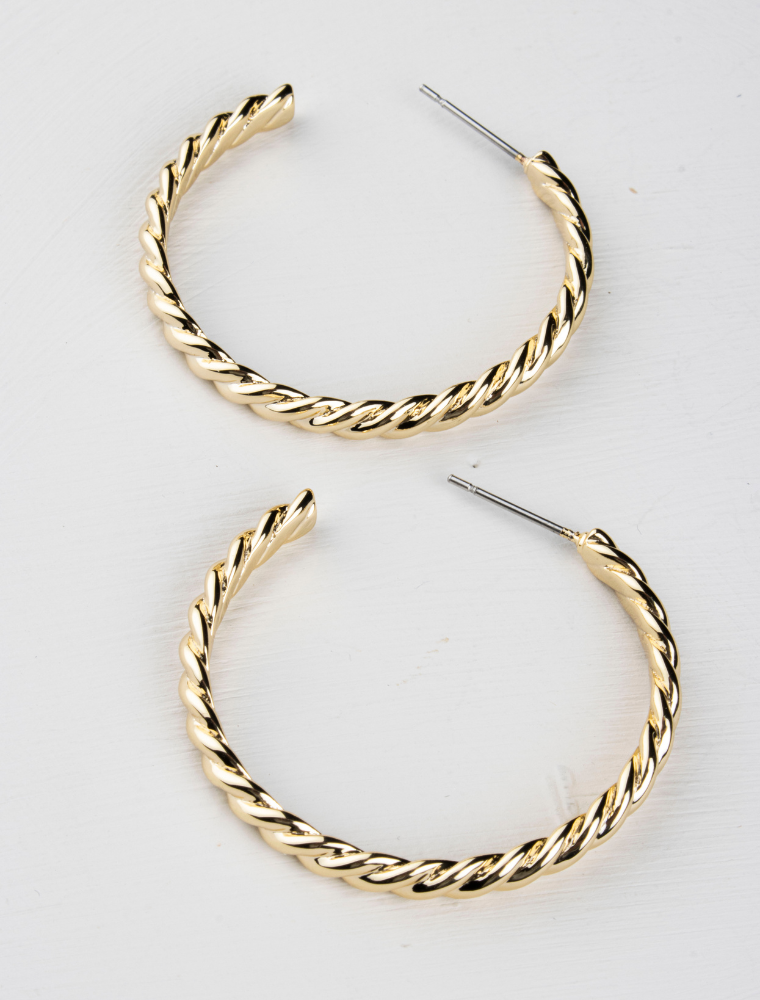 Olia Delaney Hoop Earrings Gold Plated