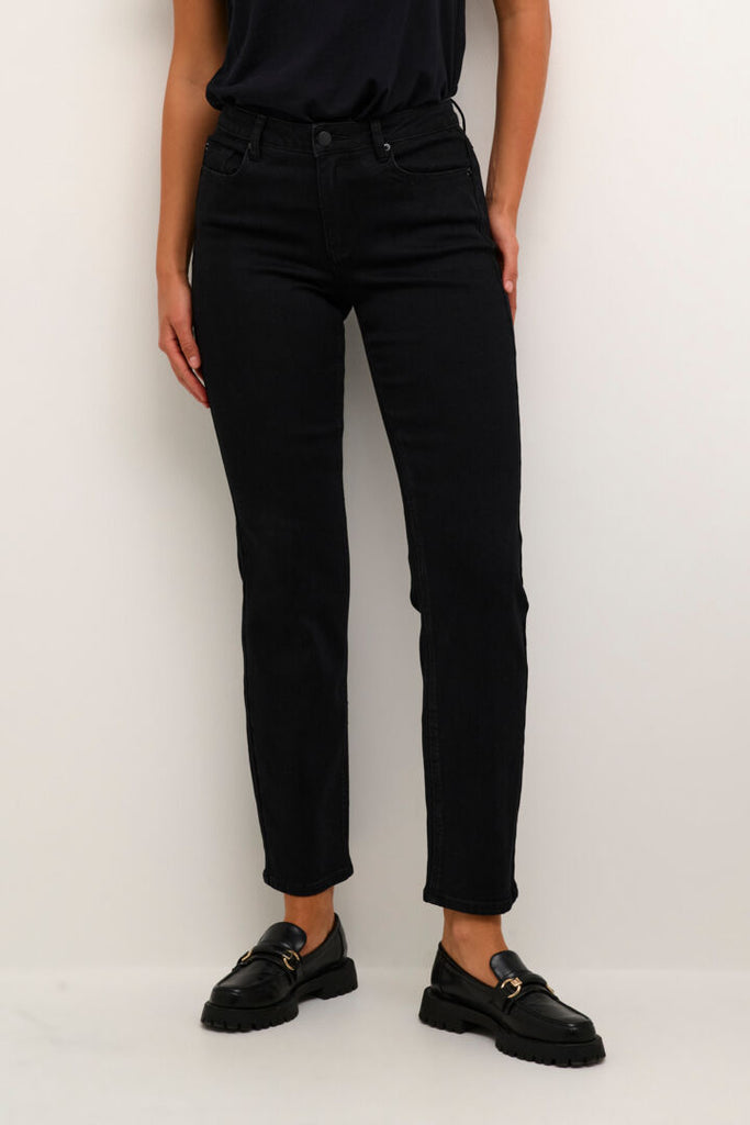 Kaffe Sinem Straight Black Jeans