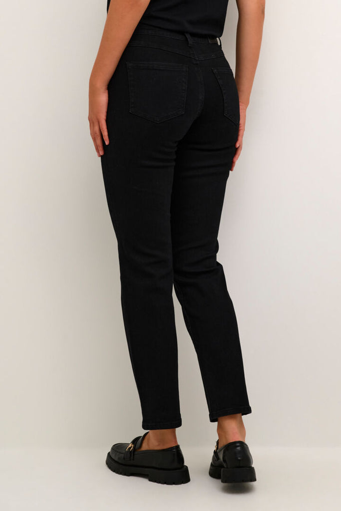 Kaffe Sinem Straight Black Jeans