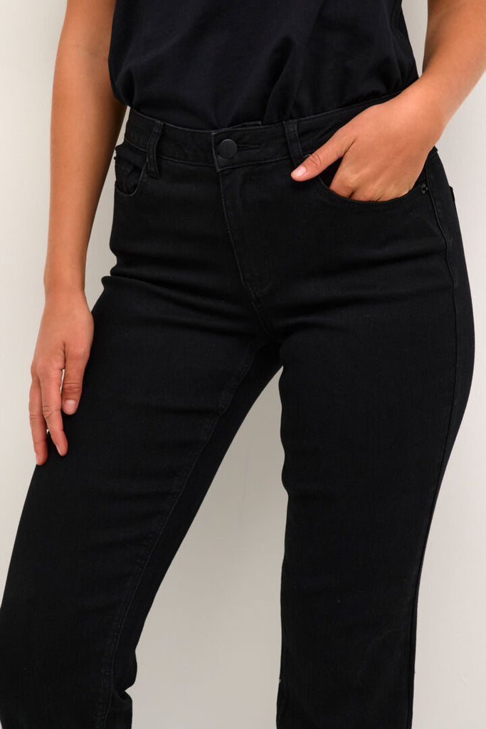 Kaffe Sinem Straight Black Jeans