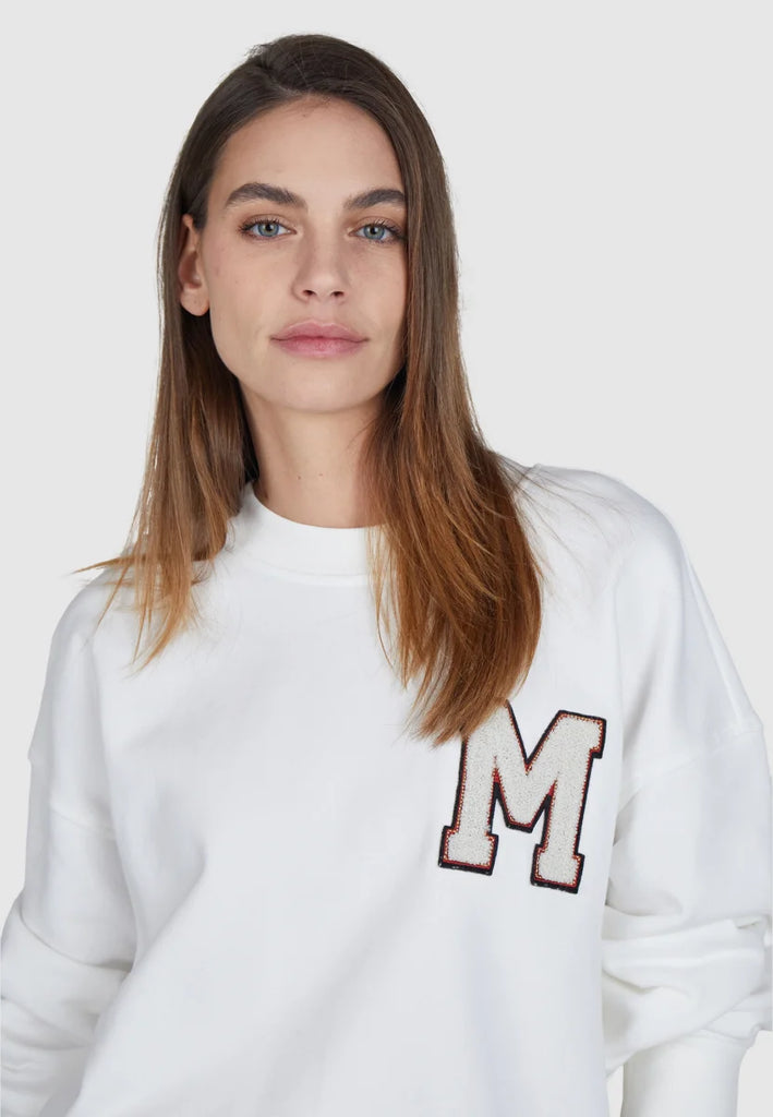 Marc Aurel Sweatshirt with Cloth Appliqué