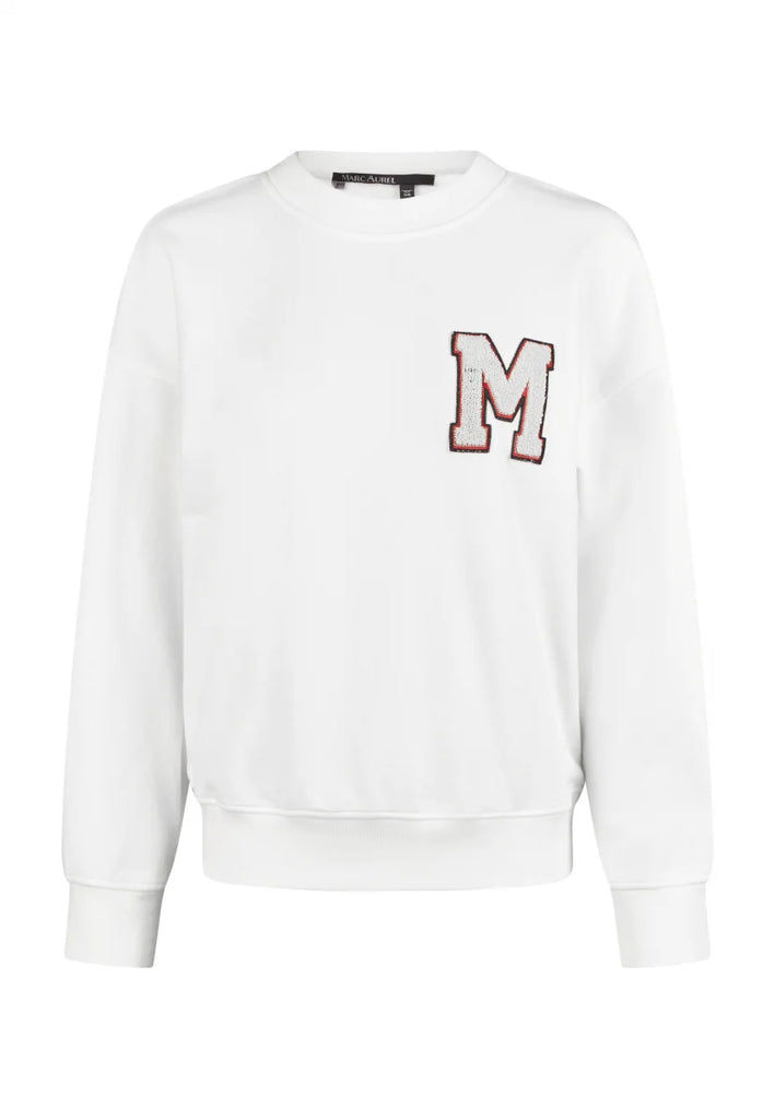 Marc Aurel Sweatshirt with Cloth Appliqué