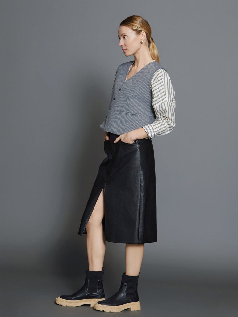 Skatie Faux Leather Skirt