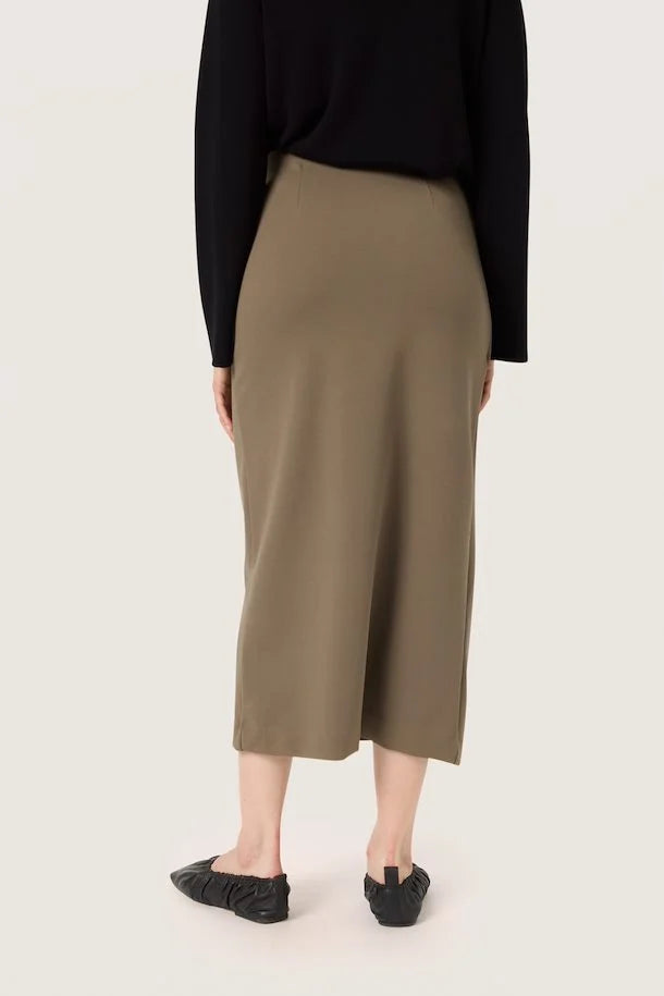 Soaked in Luxury Bea Skirt Brown