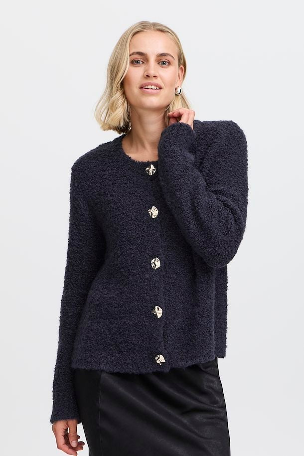 Fransa Harry Navy Cardigan