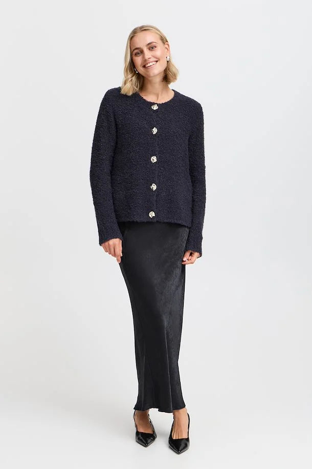 Fransa Harry Navy Cardigan