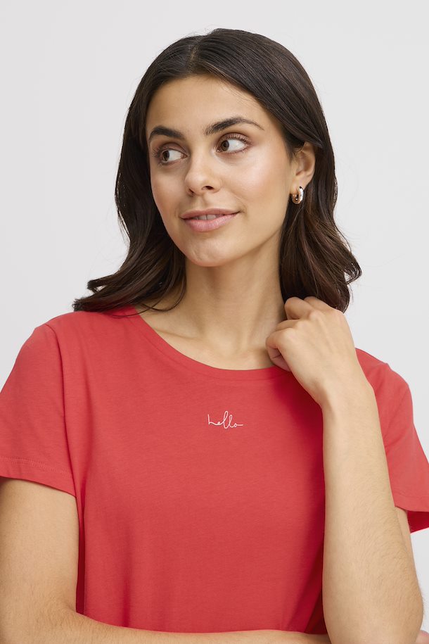 Fransa Tima Red Tee