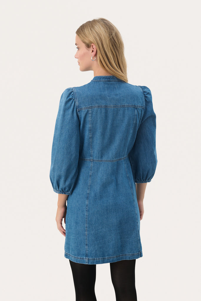 Part Two Polla Dress Medium Blue Denim