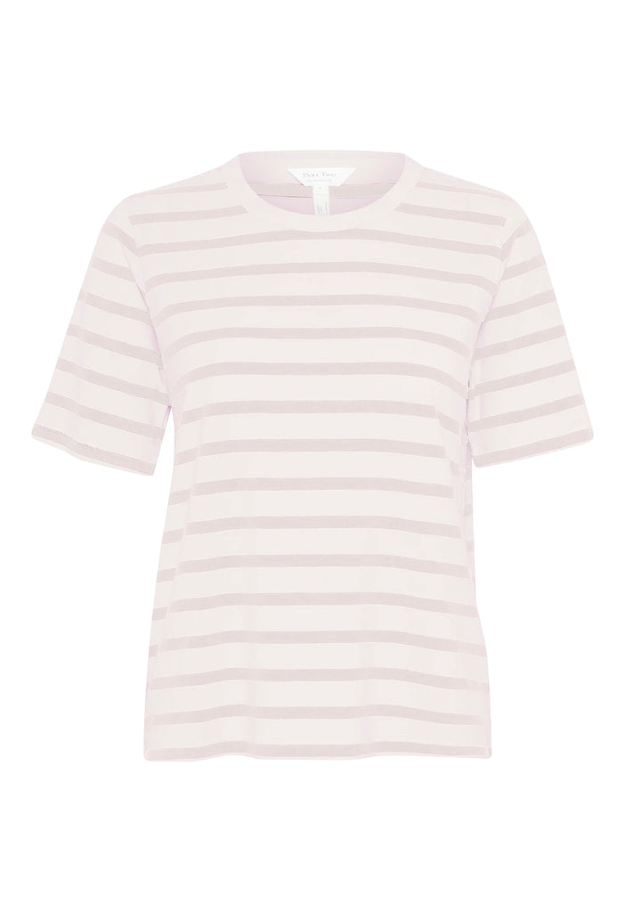 Part Two Ratani T-Shiet French Oak & White Stripe