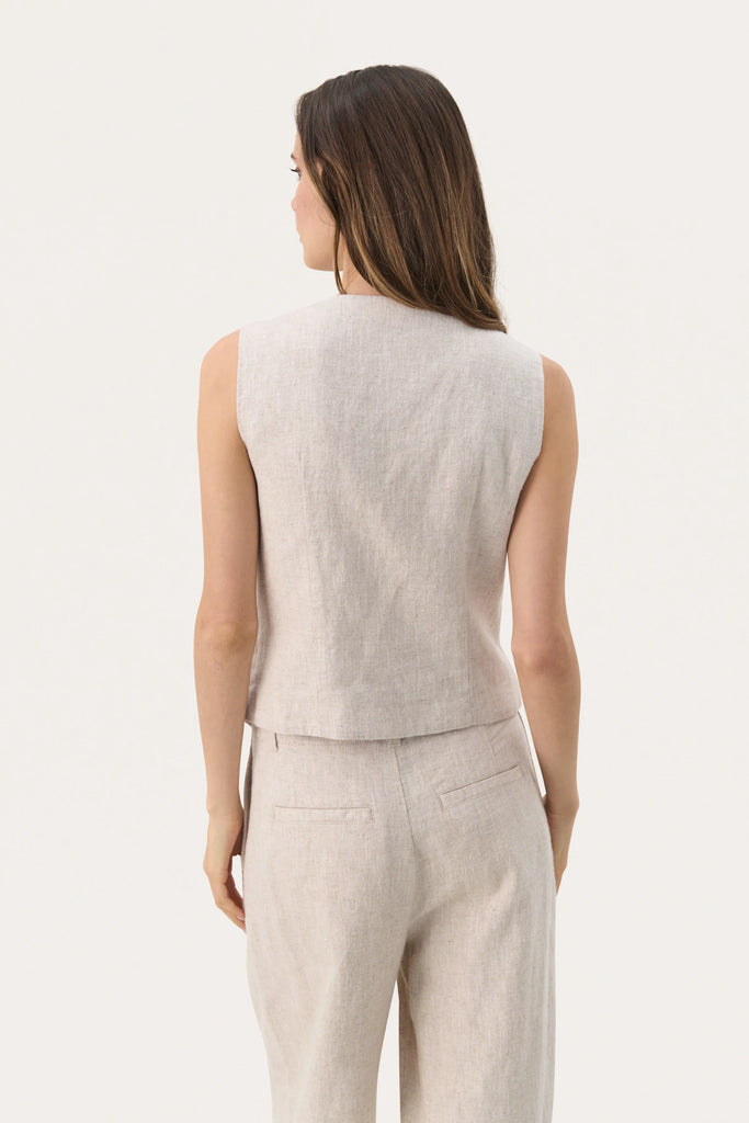Part Two Nadhia Waistcoat French Oak