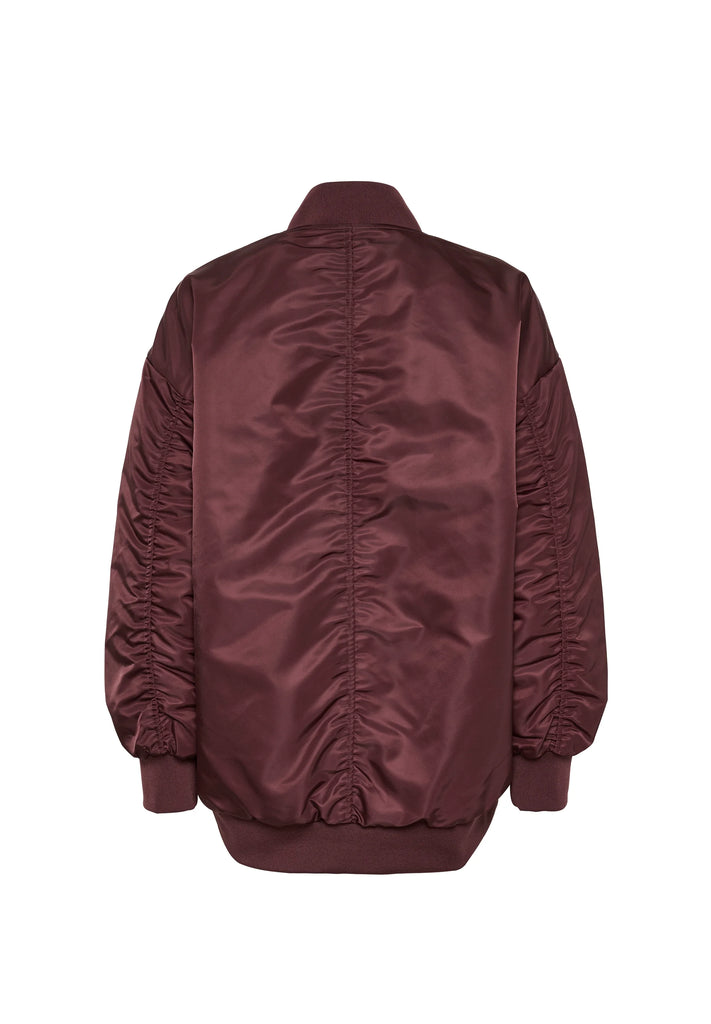 My Essential Wardrobe Helga Bomber Jacket Maroon
