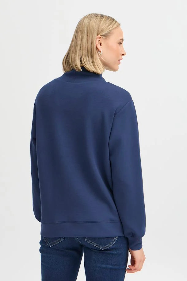 Fransa Aurora Sweatshirt Navy