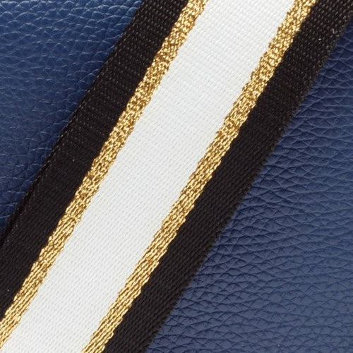 Elie Beaumont London Black/Gold/White Crossbody Strap