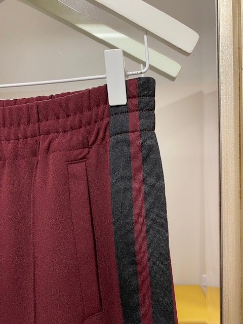 Marc Aurel Burgindy Wide Leg Trousers