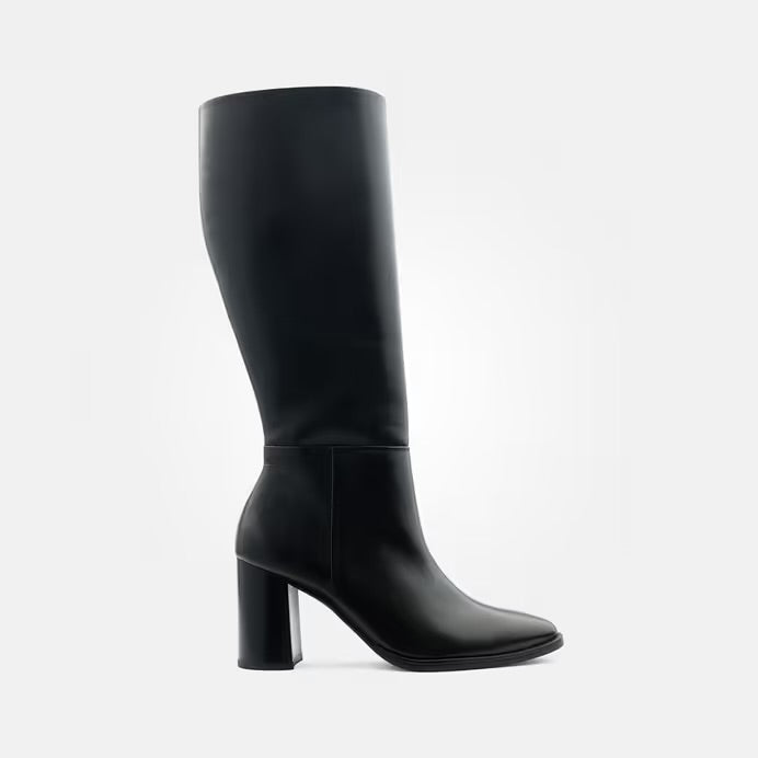 Paul Green F47 Classic Black Calf Length Boots