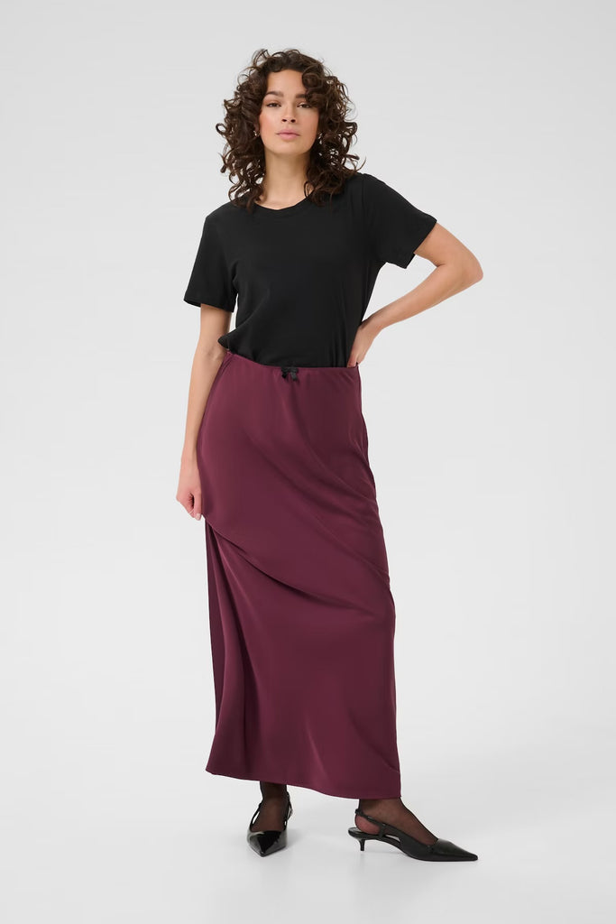 Kaffe Hill Skirt Windsor Wine