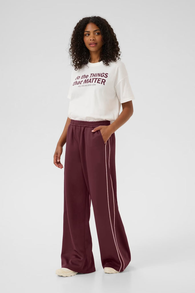 Kafe Cory Track Pants Windsor Wine
