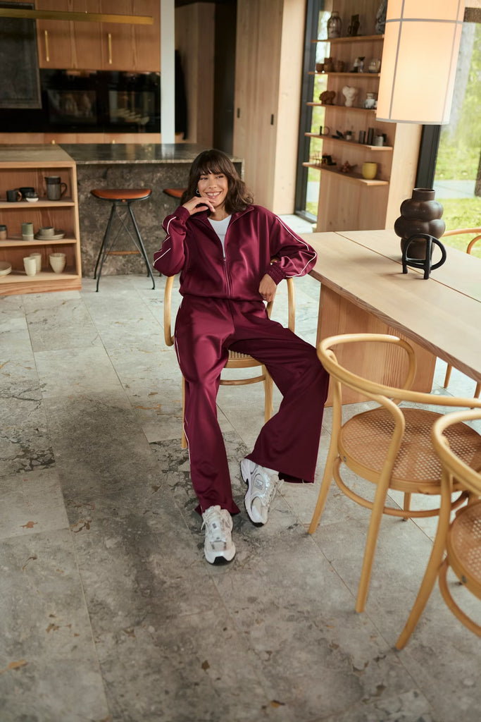 Kafe Cory Track Pants Windsor Wine