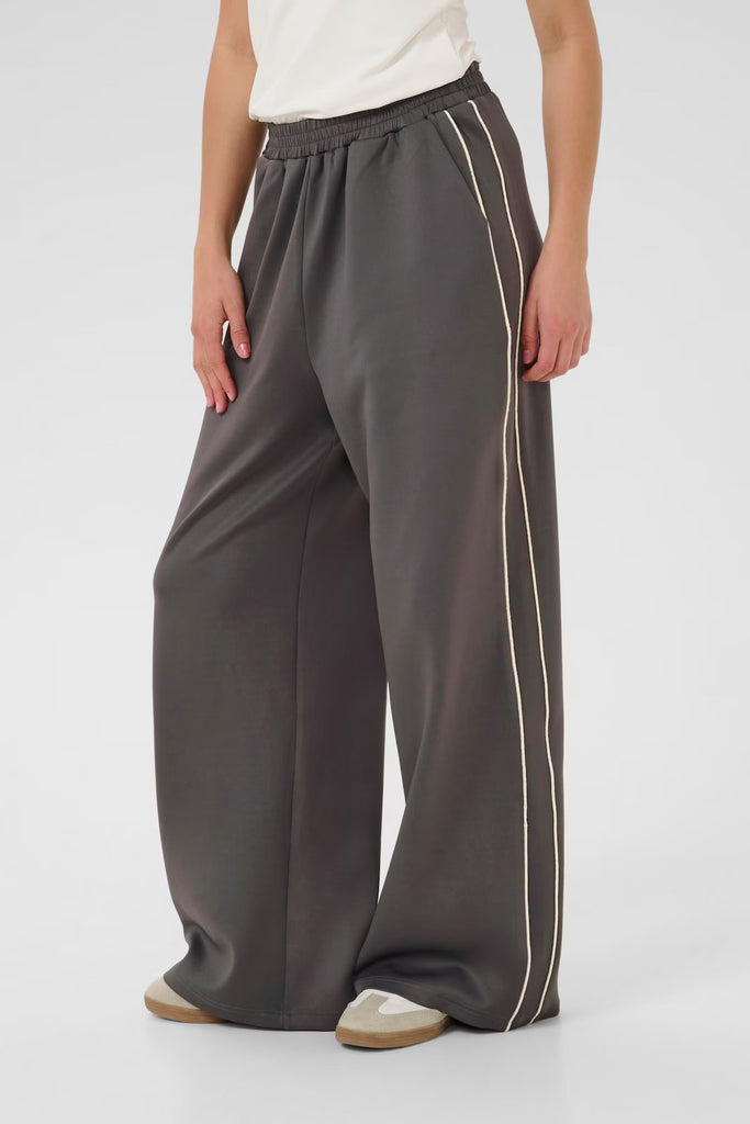 Kaffe Cory Track Pants Black Oyster