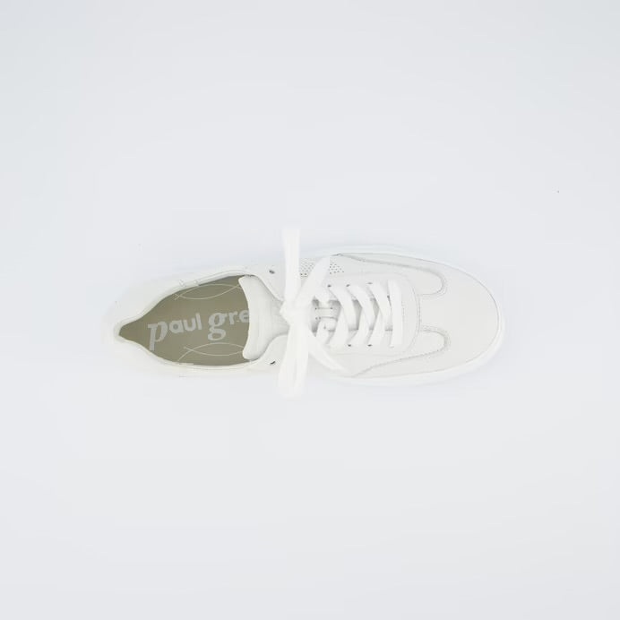 Paul Green H18 Easy Grained White Sneakers