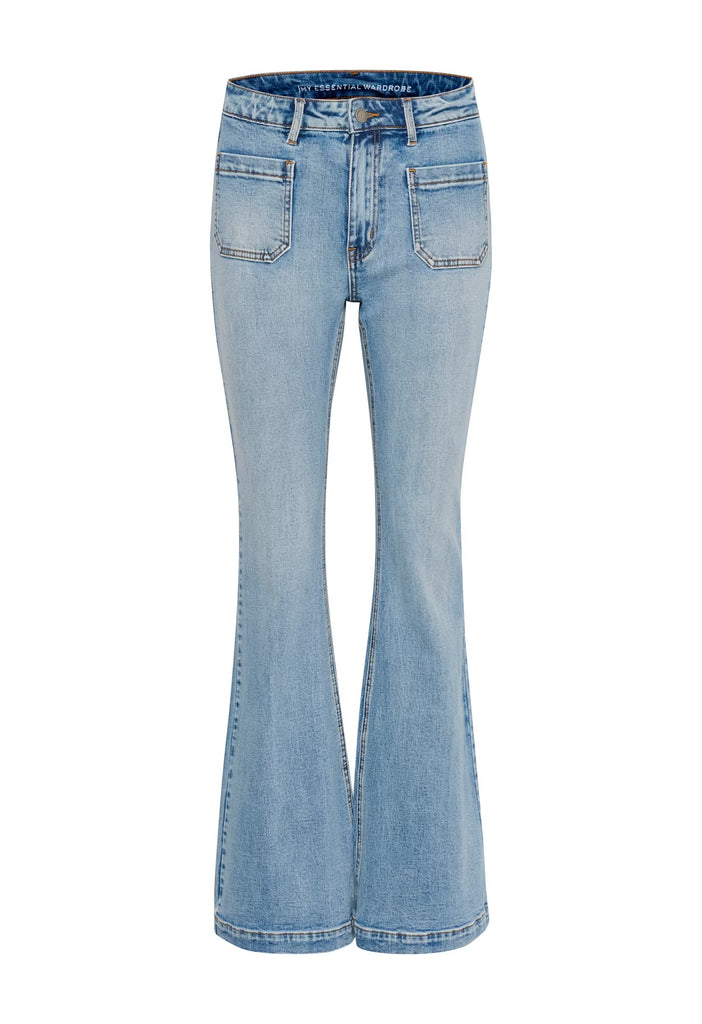 My Essential Wardrobe Dango High Waist Bootcut Light Blue Retro Wash