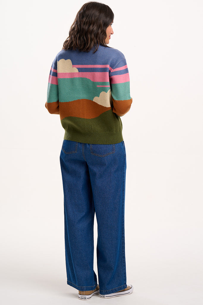 Sugarhill Solana Bomber Multi-Colour Cloudy Hills