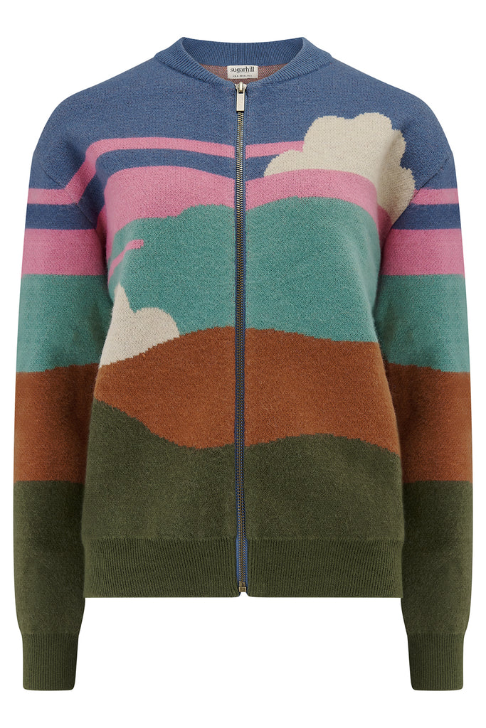 Sugarhill Solana Bomber Multi-Colour Cloudy Hills