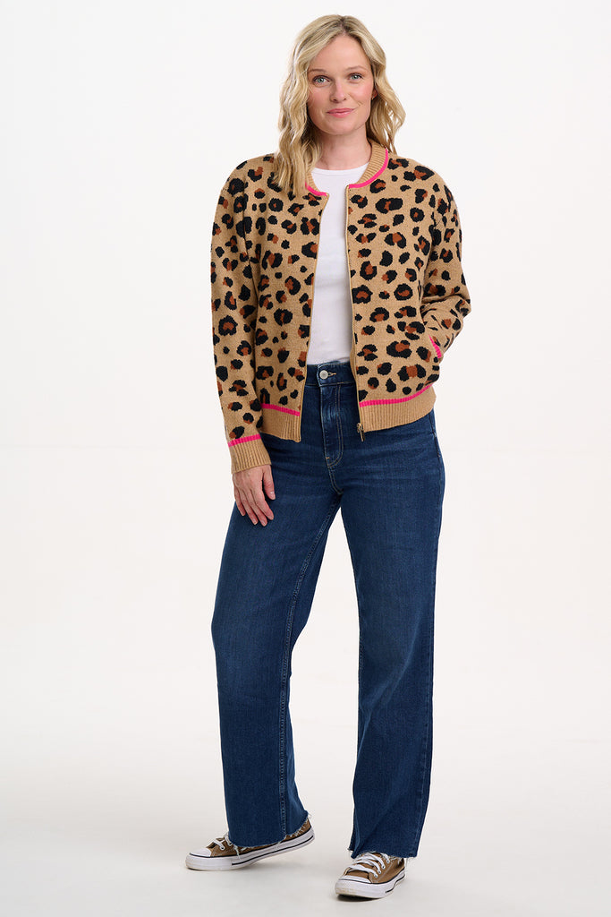 Sugarhill Solana Bomber Jacket Leopard