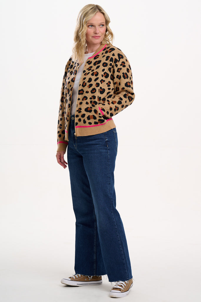 Sugarhill Solana Bomber Jacket Leopard