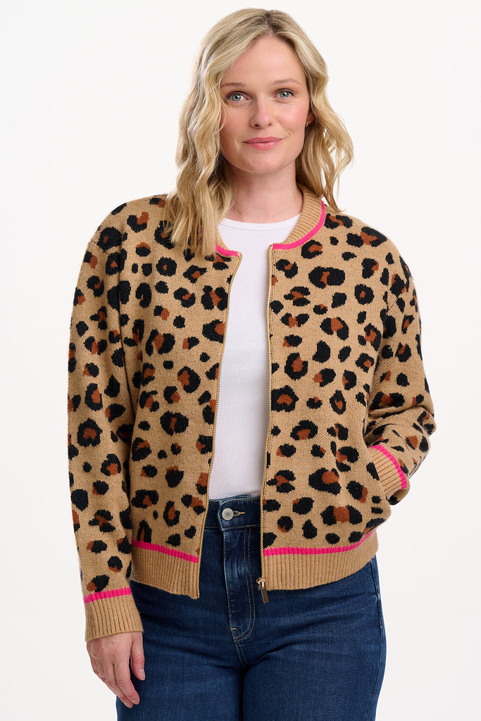 Sugarhill Solana Bomber Jacket Leopard