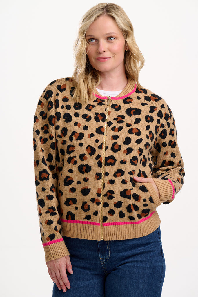 Sugarhill Solana Bomber Jacket Leopard