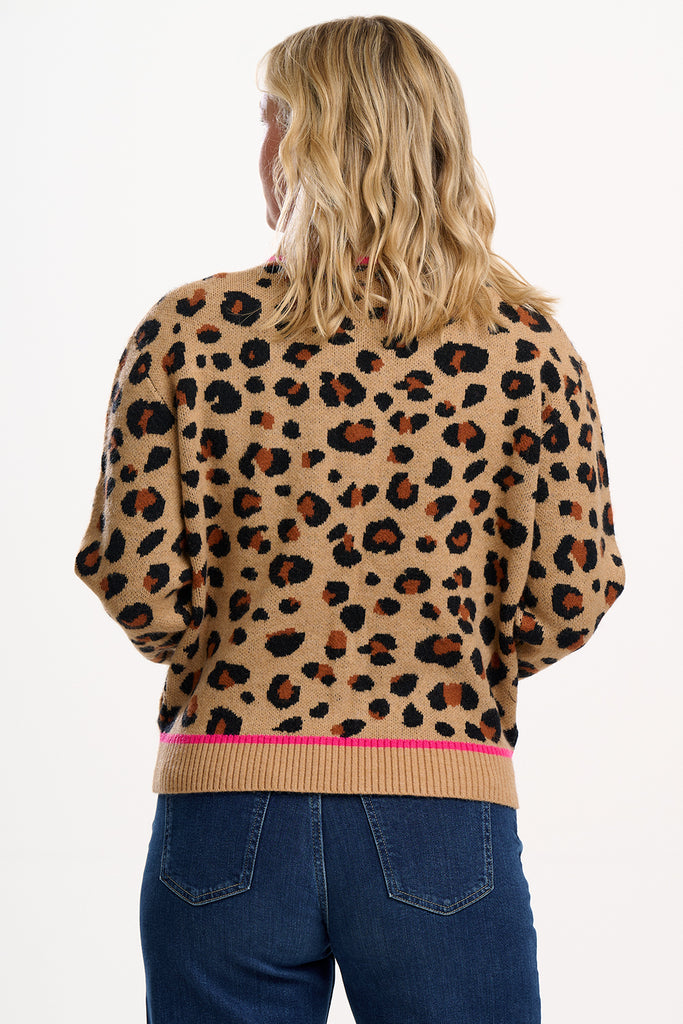 Sugarhill Solana Bomber Jacket Leopard
