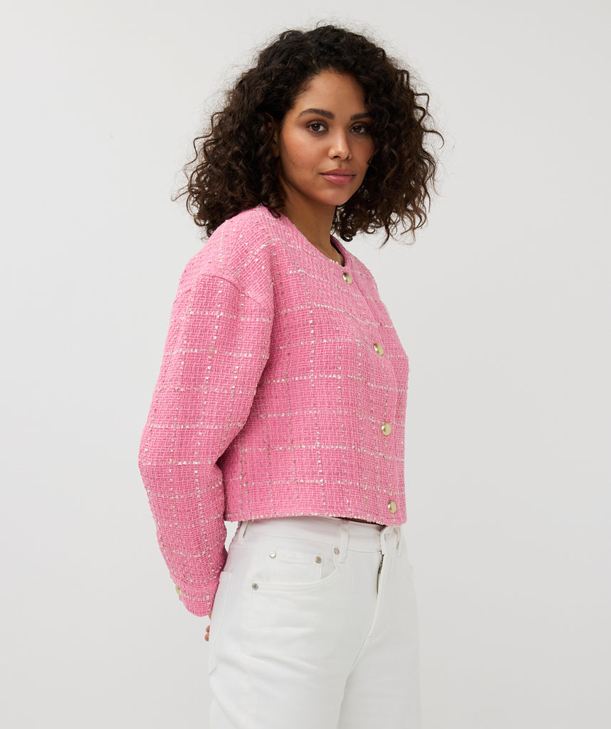 Esqualo Jacket Cropped Boucle