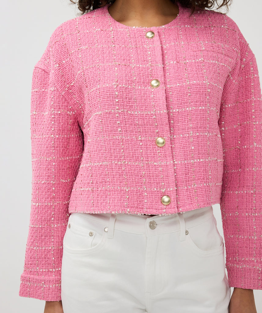 Esqualo Jacket Cropped Boucle