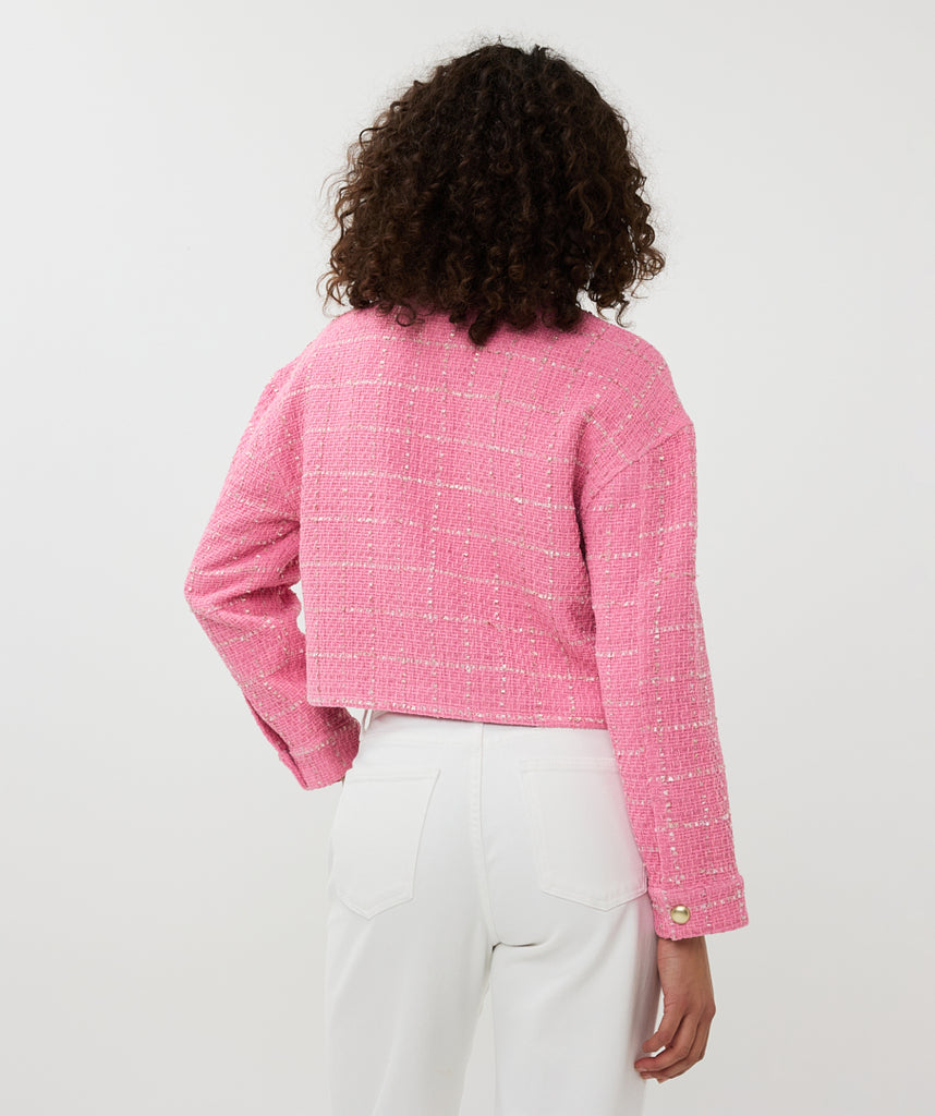 Esqualo Jacket Cropped Boucle