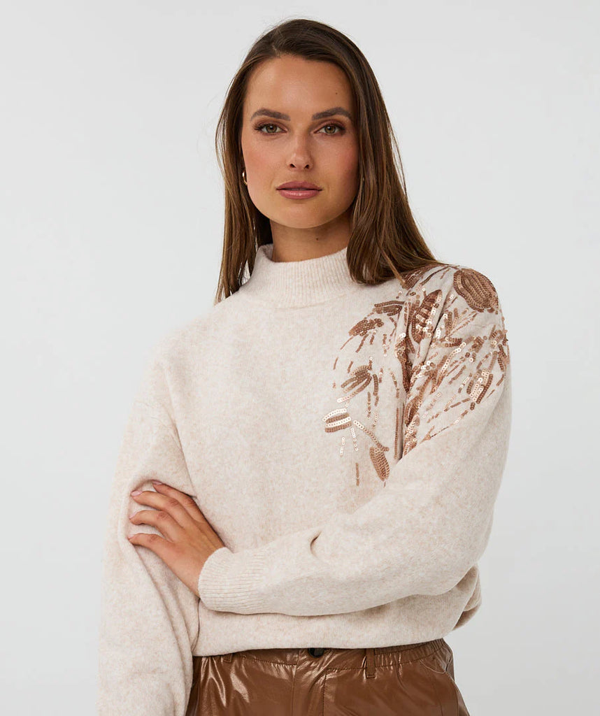 Esqualo Light Sand Sweater