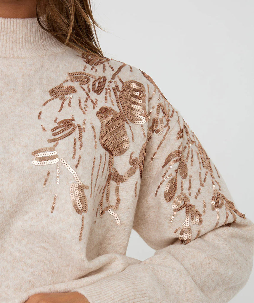Esqualo Light Sand Sweater