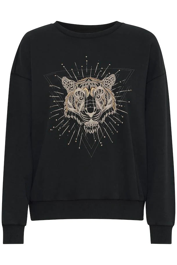 Pulz Tabita Sweatshirt Black Beauty