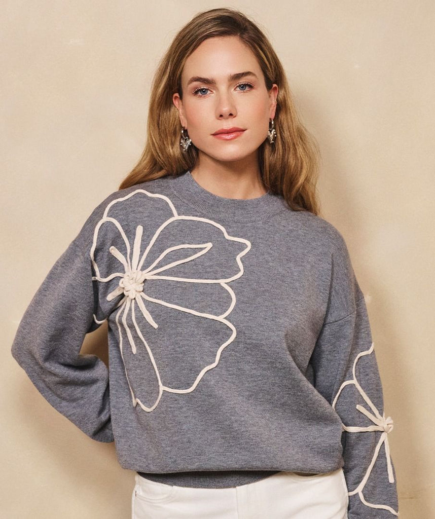 Esqualo Sweater Flower Patch