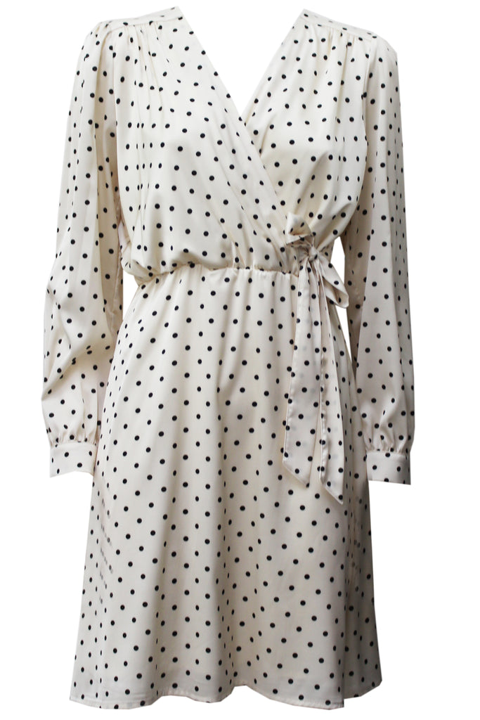 Fly Girl Polka Dot Dress Cream