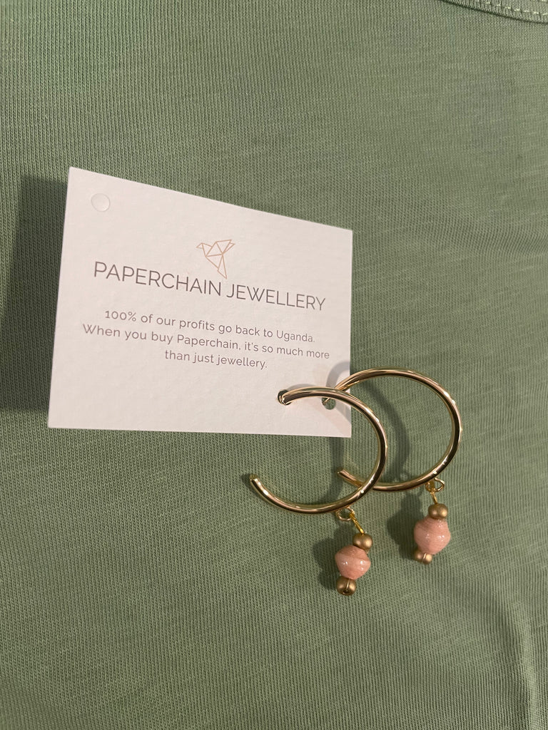 Paperchain Pink Earrings