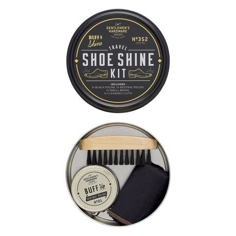 Gentlemen’s Hardware Travel Shoe Shine Kit