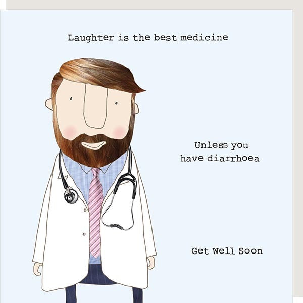 Rosie Laughter Is The Best Medicine Card